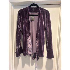 Velvet Wrapped Cardigan